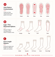 Chaussettes de Pilates et de Yoga en Gros pour Femmes – Personnalisables, Antidérapantes, Confortables et Respirantes – Chaussettes de Sport à Adhérence pour Femmes