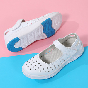 <span class=keywords><strong>Scarpe</strong></span> da Lavoro Estive per Donne, Personalizzabili, <span class=keywords><strong>Bianche</strong></span>, Slip-On, Suola Spessa Antiscivolo, Comode e Traspiranti per Ospedale - Product Image 3