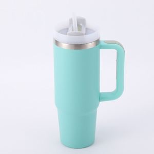 Gobelet de voyage isotherme en acier inoxydable 30oz H2.0 avec poignée, couvercle et paille, antidérapant, conception personnalisée ODM - Product Image 1