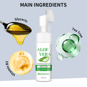 Mousse Nettoyante Visage Personnalisée au Logo, Nettoyage en Profondeur et Hydratation, Contrôle du Sébum, à l'Aloe Vera - Product Image 3