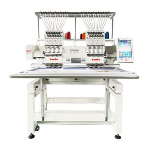 Machine à broder informatisée Dahao à deux têtes 12/15 aiguilles pour casquettes et vêtements, usage domestique, neuve avec composants de base à roulement - Product Image 1