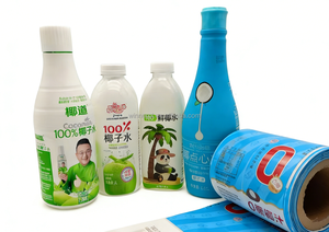 Rollo de Película Retráctil de PVC PET Impermeable con Impresión Personalizada, Envoltura Termoencogible, Etiqueta de Embalaje para Bebidas, Vino, Cerveza, Botella de Oxígeno - Product Image 4