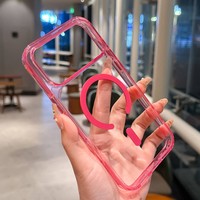 Senyork Qualitätsfarben Magnetische Transparente Handyhülle Acryl Klare Schutzhülle für iPhone 17Air 16 15 Hülle für Samsung S26 Ultra