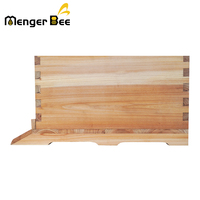 Nouvelle ruche Menger Bee en bois de sapin américain, 18 mm, avec joints en queue d'aronde enduits de cire, système d'auto-écoulement automatique, 7 cadres, garantie de 2 ans