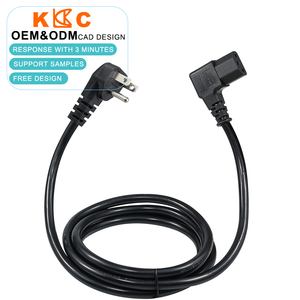 Cable de Alimentación con Conector Plano en Ángulo Recto C13, Ahorra Espacio Detrás de Muebles y Televisores Montados en la Pared - Product Image 1