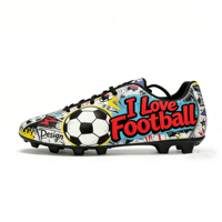 1 paire de chaussures de football américain professionnelles personnalisées pour hommes, chaussures de football, hiver/été, dessus en PU, semelle extérieure en caoutchouc