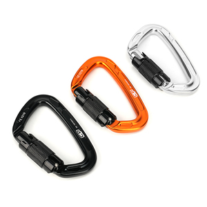 Mosquetón de bloqueo automático de 24kN para escalada en rappel y <span class=keywords><strong>hamaca</strong></span> Bloqueo de seguridad para acampar para rescates y aventuras al aire libre - Product Image 5
