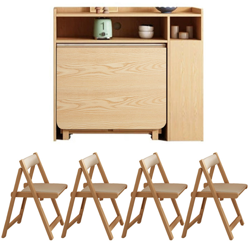 1 table 4 chairs + low cabinet