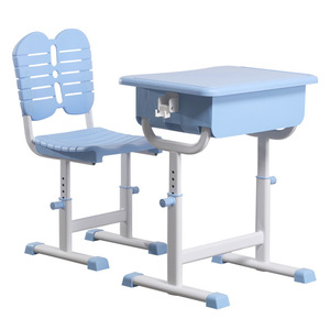 National Industry Kids Desk And Chair Set KD01 Height Adjustable <b>ABS</b> Material School Furniture For Primary Students - Product Image 4