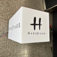 Fengfan lumière LED publicité support mural acrylique pleine face illuminé Lightbox signe extérieur acrylique boîte à lumière pour nom de boutique