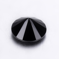 Diamant en vrac de couleur noire, 0,10 carat, forme ronde, diamant naturel GRA, prix du diamant noir, prix du moissanite