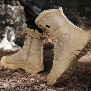 Botas TSB01 ultraligeras de cuero de vaca de gamuza, transpirables para verano, con cremallera lateral, tácticas, al por mayor, CN GUA, otros accesorios - Product Image 6