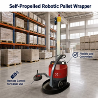 Enrouleur automatique autopropulsé HETAI conforme à la norme CE, robot d'emballage de palettes pour la logistique industrielle mondiale