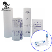 Papier de scellage blister médical imprimé personnalisé, rouleau de papier d'emballage de polymérisation blister médical pour seringue jetable