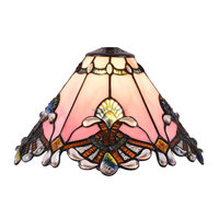 Abat-jour en verre teinté minimaliste de 13 pouces, design vintage avec oiseaux, 2700K, blanc chaud doux, installation facile pour lustres et lampes de table