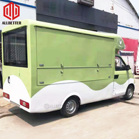 Europe Sale Ice Cream Truck Electric Food Bus Hot Dog Cart Mobile Kitchen Caravan Car Food