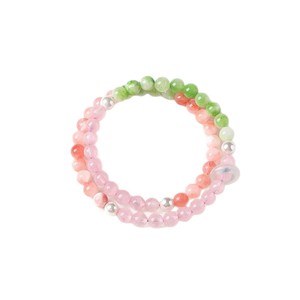Pulsera de Cristal Estilo Chino con Aura Fría para Mujer, Cuarzo de Doble Bucle con Hebilla de la Suerte y la Paz, Joyería Atractiva de la Fortuna, Regalo - Product Image 1