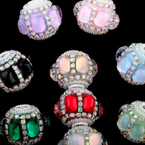 Kunsi Classic Square Nepalese Winding Chain Cat's Eye Drill Ball Straight Hole Beads DIY Teléfono móvil, Key, - Product Image 2