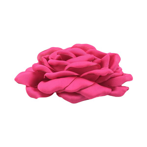 Accessori decorativi per capelli e cappelli da 9cm in <span class=keywords><strong>raso</strong></span> con bordo bruciato rosa con <span class=keywords><strong>fiori</strong></span> e piante - Product Image 4