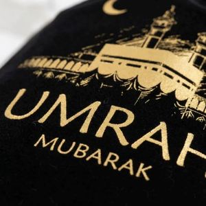 Islamic Muslim Decor Black <b>Umrah</b> Mubarak <b>Gift</b> Bags - Product Image 3
