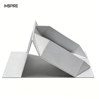 Boîte cadeau en papier magnétique blanche avec logo personnalisé, gaufrage à chaud, recyclable, pliable, rigide, avec couvercle magnétique