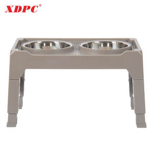 Support de bol pour chien surélevé XDPC pour grands bols d'eau de nourriture pour chiens Support réglable 4 hauteurs - Product Image 3