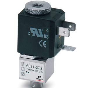 โซลินอยด์วาล์วลม Camozzi A331-1C2 แบบ 3 พอร์ต ปิดตามปกติ ขนาด G1/8 นิ้ว ควบคุมด้วยลม สำหรับเครื่องจักรระบบไฮดรอลิกอัตโนมัติ - Product Image 2