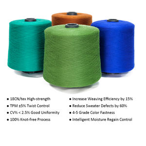 Importateur de fil textile en élasthanne d'Asie, d'Ouzbékistan et de Turquie, fil pour t-shirt, fil à cœur filé, fil mélangé pour tricot, fabrication de chaussettes, couture - Product Image 2