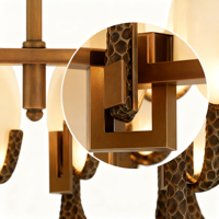 Luminaire suspendu en albâtre naturel importé d'Espagne, design 2026, nouvelle texture de luxe pour salon, chambre et salle à manger