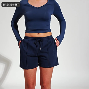 <span class=keywords><strong>Set</strong></span> di felpe sportive per il tempo libero con cappuccio da <span class=keywords><strong>donna</strong></span> a manica lunga per Fitness sport <span class=keywords><strong>allenamento</strong></span> palestra <span class=keywords><strong>set</strong></span> da Yoga per ragazze all'aperto - Product Image 6