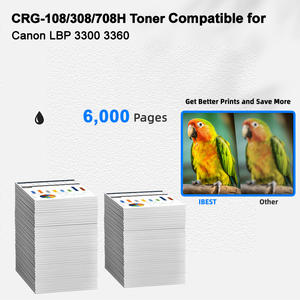 Совместимый картридж с тонером IBEST <span class=keywords><strong>Canon</strong></span> CRG108 CRG308 CRG708 CRG108H CRG308H CRG708H, совместимый с <span class=keywords><strong>Canon</strong></span> LBP 3300 3360 Cartouche - Product Image 2