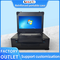 Étui portable robuste pour ordinateur portable Upturn 4U15,6 pouces avec des capacités d'extension puissantes, format ATX, style rack et ventilateur