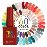 Kit de gel UV pour ongles en gel LED 60 couleurs, formule certifiée CE, fournitures en gros, logo OEM