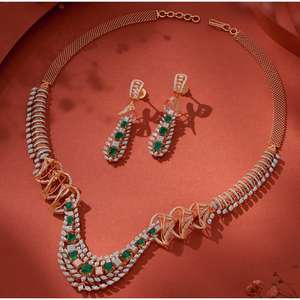 Joyería de imitación de latón de alta calidad para mujer, chapada en oro, sin plomo, para uso en la ceremonia Sangeet, para el mercado de exportación. - Product Image 2