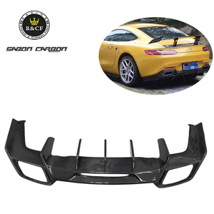 Difusor Trasero de Fibra de Carbono Real Estilo RE para <span class=keywords><strong>Mercedes</strong></span> Benz <span class=keywords><strong>AMG</strong></span> GT <span class=keywords><strong>GTS</strong></span> C190 2016-2020 - Product Image 1