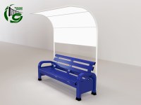 Banco de Aluminio Premium con Toldo Impermeable, Banco para Jugadores, Suministro Directo de Fábrica para Uso en Canchas Deportivas