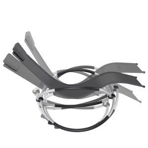 كرسي استرخاء خارجي جديد قابل للطي بدون جاذبية مع مسند للرأس، كرسي حديقة للاسترخاء - Product Image 4