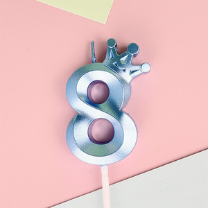 Coloré dorure diamant couronne <span class=keywords><strong>bougie</strong></span> numérique or argent <span class=keywords><strong>anniversaire</strong></span> <span class=keywords><strong>bougie</strong></span> vente chaude pour les fêtes pâques nouvel <span class=keywords><strong>an</strong></span> barres gâteau - Product Image 6