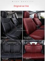Housses de siège de voiture personnalisées pour Toyota RAV4 2013-2018 Ensemble complet d'accessoires de voiture en cuir de luxe Protecteur de siège de voiture étanche