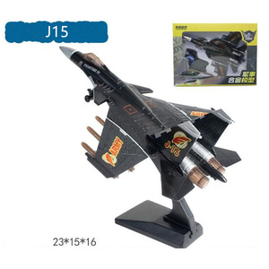Prix de gros Nouveauté Cadeaux Enfants Jouets Alliage Métal Avion de chasse Modèle J10/ J15/J20/ F16/ F22/TU160 - Product Image 3