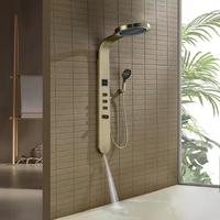 Ensemble de douche multifonctionnel à affichage numérique intelligent Robinetterie thermostatique Jet de pluie doux pour la maison Salle de bain pour appartements