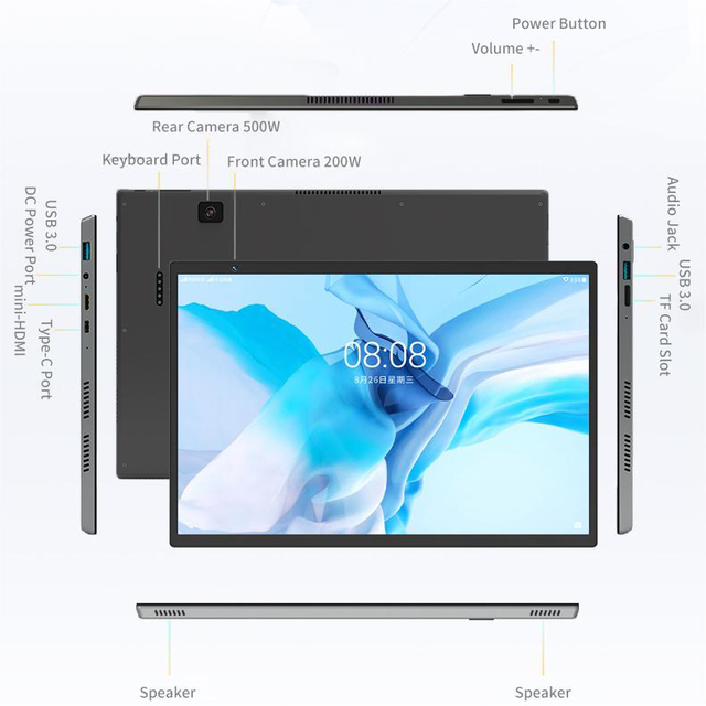 NEW | 14-Inch 2-in-1 Intel Metal Tablet Laptop Touchscreen | OEM ODM Convertible Tablet PC | Detachable Keyboard | SSD Storage