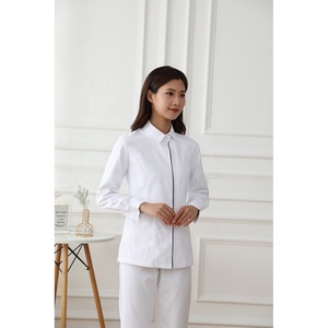 A buon mercato Uniformi Infermieristiche <span class=keywords><strong>Medico</strong></span> <span class=keywords><strong>Abbigliamento</strong></span> Top e Pantaloni Delle Donne Infermiere Ospedale Uniforme di Cotone Poliestere di Cura Scrub Uniformi - Product Image 4