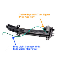 Lampu Sein Cermin LED Flash untuk BMW X1 F30 F20 F21 F22 F34 F32 I3 Lampu Indikator Berkedip Sekuensial Putih Amber Lampu Dinamis