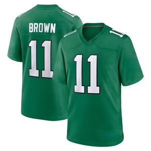 Maillot de <span class=keywords><strong>football</strong></span> des Philadelphia Eagles cousu de haute qualité # 1 Jalen Hurts # 6 A.J. Marron # 26 Saquon Barkley # Maillot personnalisé 9 <span class=keywords><strong>Lemon</strong></span> - Product Image 6