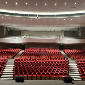 Современное кресло для аудитории с металлическим и тканевым складным сиденьем для школы и кинотеатра, предназначенное для церкви и театра - Product Image 6