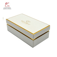 Emballage de boîte à bonbons Halloween chocolat à la truffe haut de gamme boîtes en argent avec couvercle et base Logo en feuille d'or