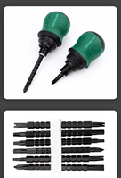 Set Obeng Plastik 13-Piece Mini dengan Gagang Plastik, Torx, Segitiga, Bentuk-U, Silang, Pipih, Kepala Ganda, Teleskopik, Ratchet, Magnetik, Dapat Dilepas