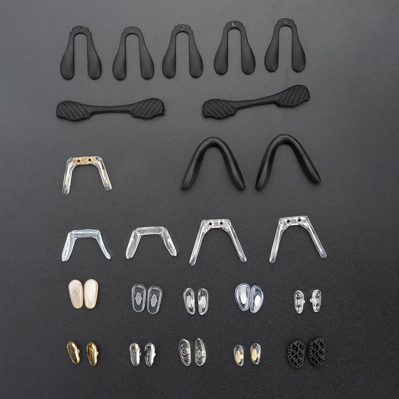 Gepolariseerde Comfortabele Brillen Accessoires Air Set Chrystal Bridge Custom Logo Lenglas Siliconen Neus Pads Voor Een Bril