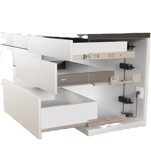 Thông Minh Điện đồ nội thất phần cứng mỏng hộp đôi tường điện tăng moterised mềm đóng Telescopic kênh Ngăn kéo trượt - Product Image 1